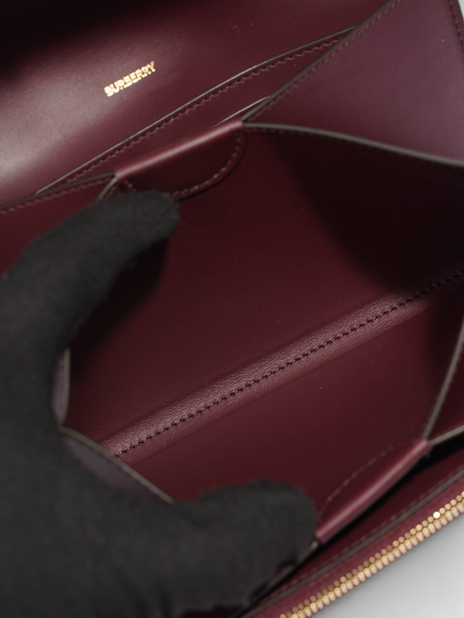 Hazelmere Wallet On Strap Burgundy Leather Image 8