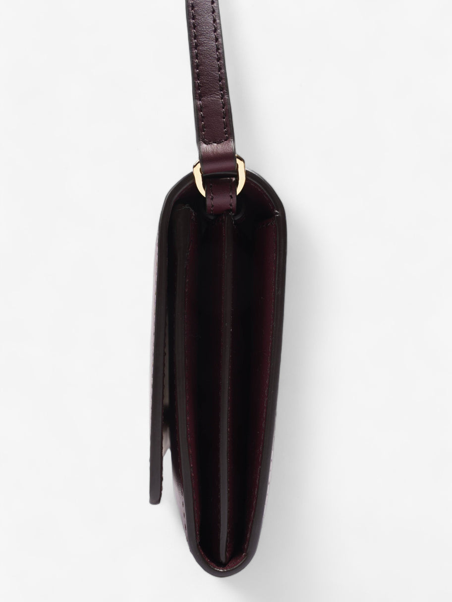 Hazelmere Wallet On Strap Burgundy Leather Image 3