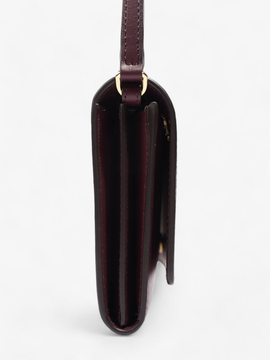 Hazelmere Wallet On Strap Burgundy Leather Image 5