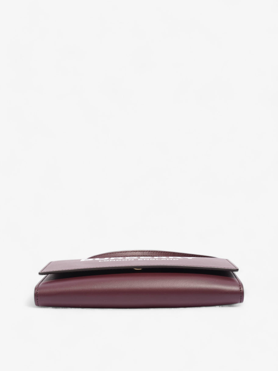 Hazelmere Wallet On Strap Burgundy Leather Image 6