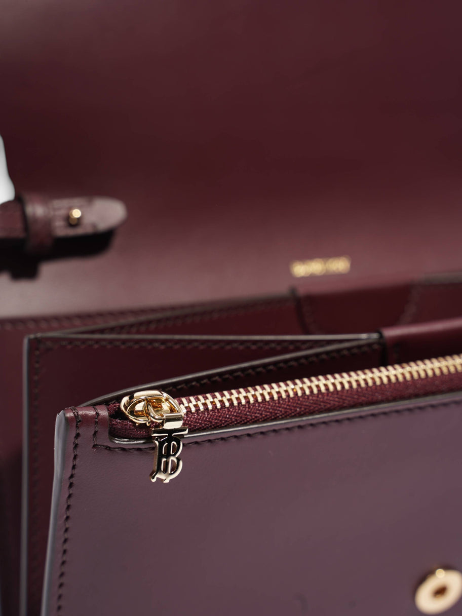 Hazelmere Wallet On Strap Burgundy Leather Image 7