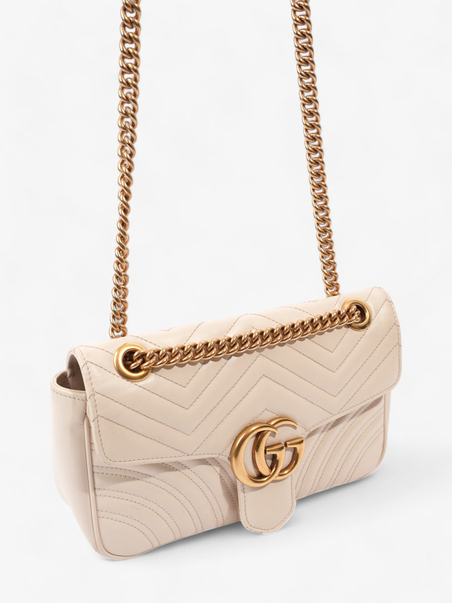 Gucci GG Marmont White Matelasse Leather Small Image 7