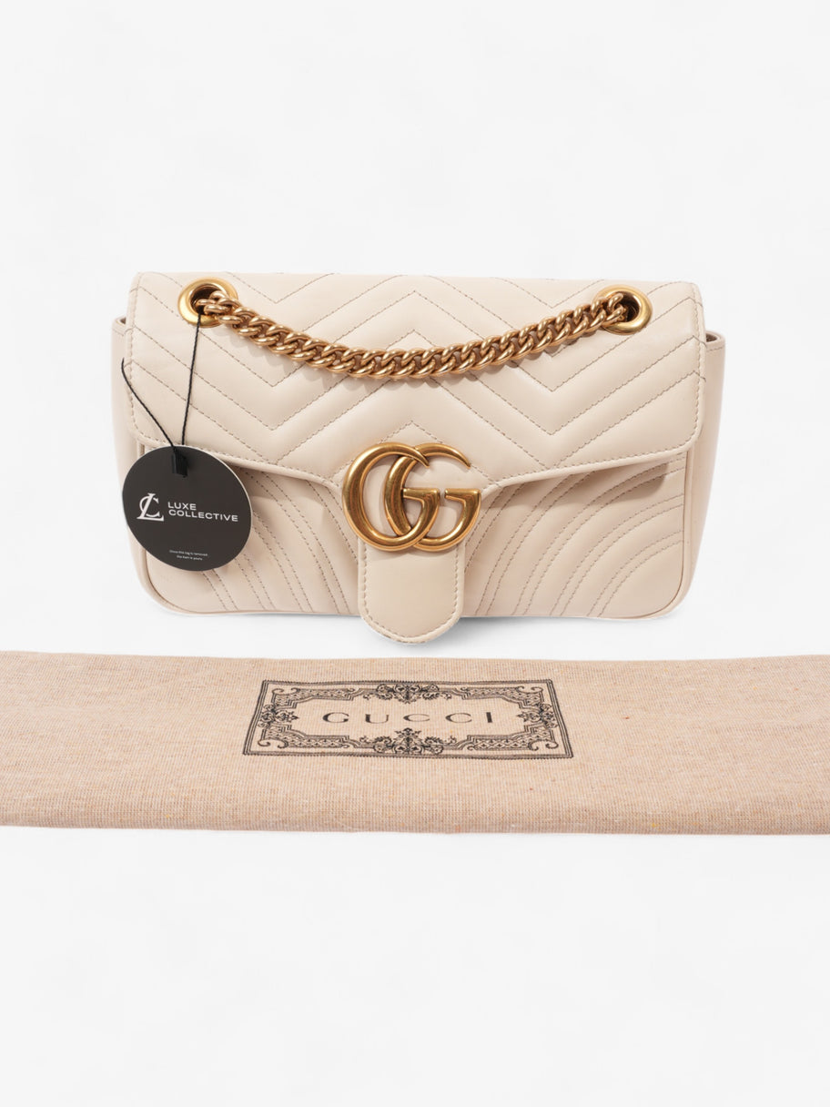 Gucci GG Marmont White Matelasse Leather Small Image 10