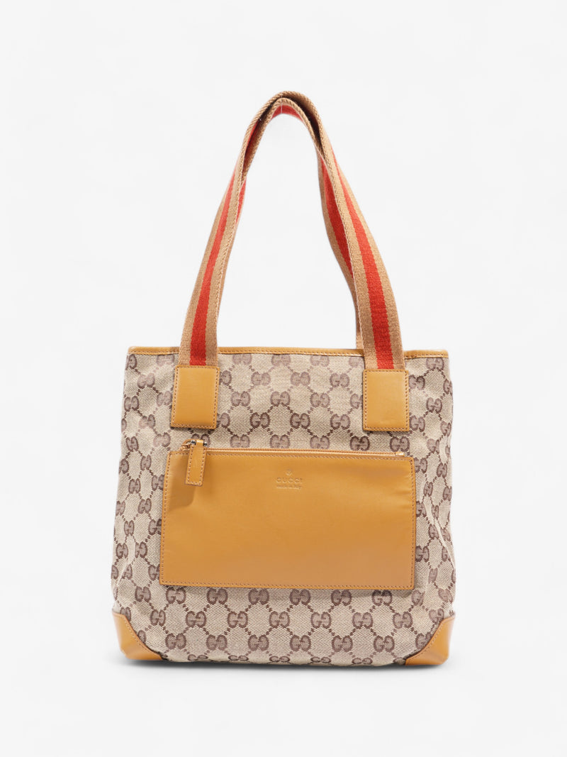  Gucci GG Canvas Tote Monogram / Red Canvas