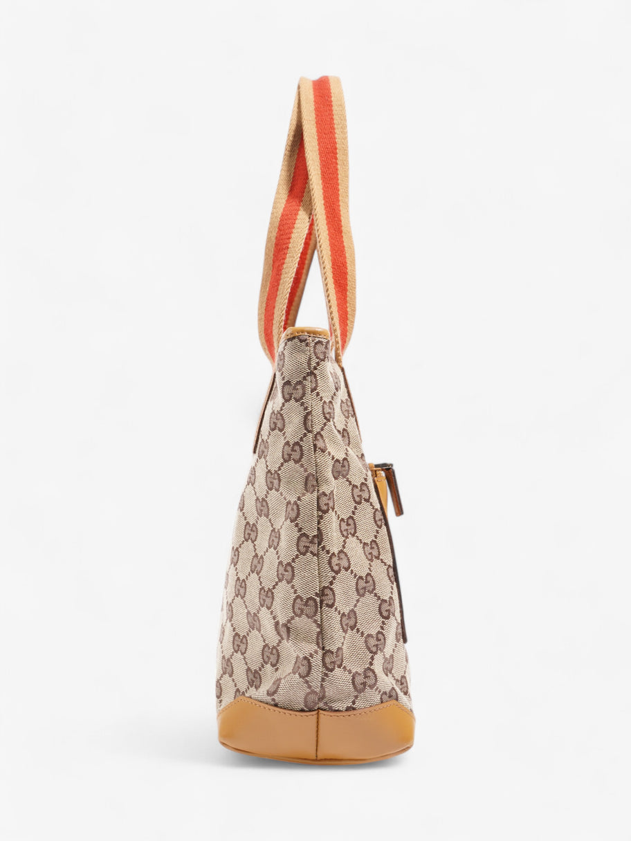 Gucci GG Canvas Tote Monogram / Red Canvas Image 5