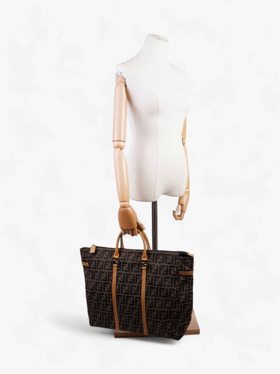 Fendi Zucca Weekender Tote Brown Canvas Image 2