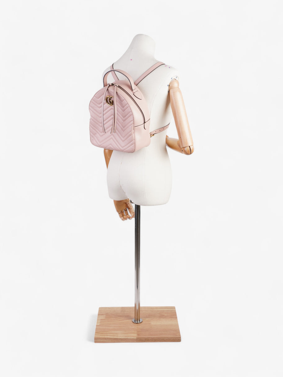 Gucci GG Marmont Backpack Pink Leather Image 2