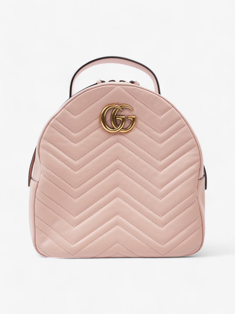  Gucci GG Marmont Backpack Pink Leather