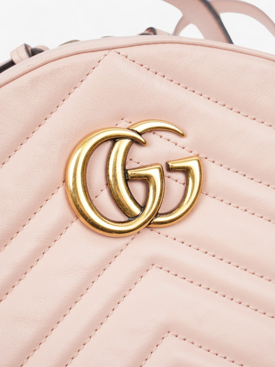 Gucci GG Marmont Backpack Pink Leather Image 7