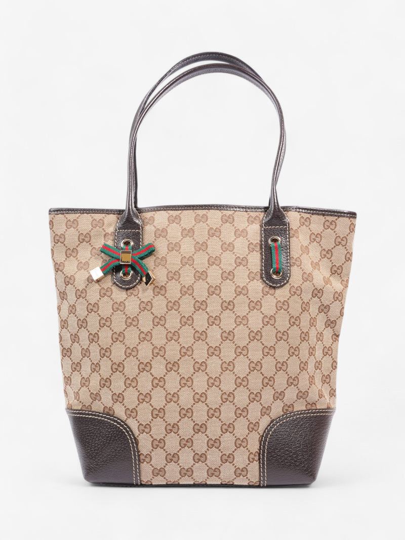  Gucci Princy Tote Brown / Beige Canvas