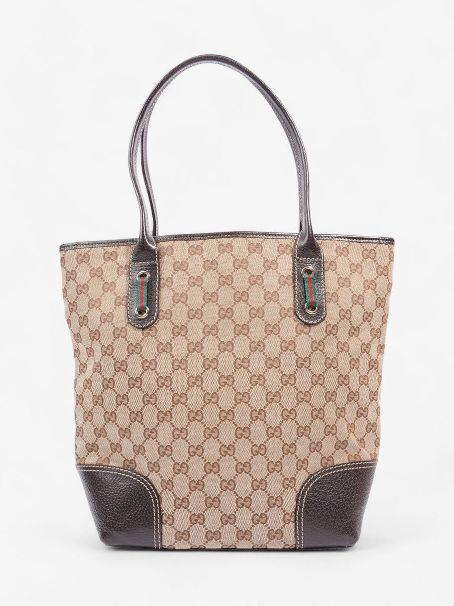 Gucci Princy Tote Brown / Beige Canvas Image 4