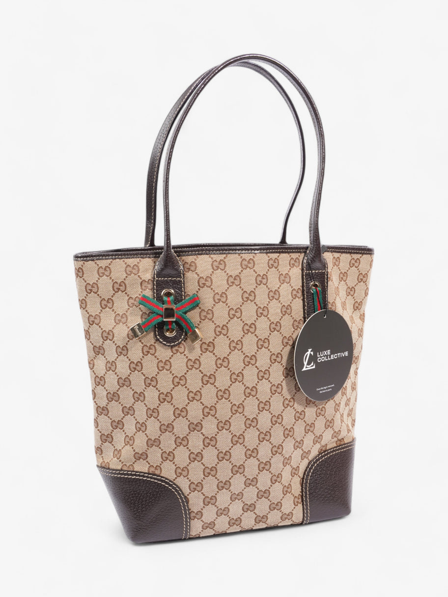 Gucci Princy Tote Brown / Beige Canvas Image 9