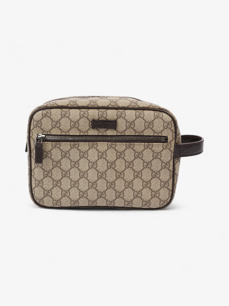  Gucci GG Toiletry Brown Coated Canvas