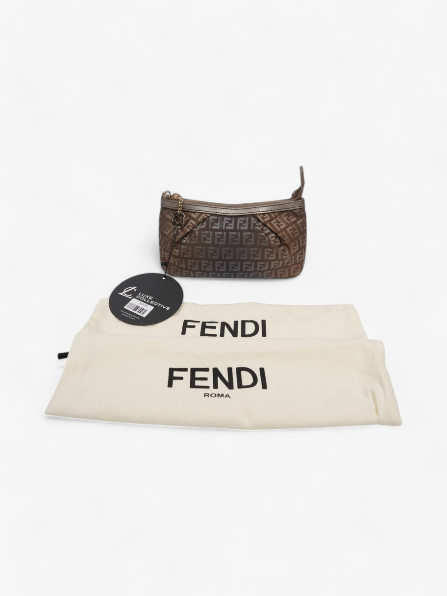 Fendi Zucca Ombre Pochette Brown  Canvas Image 8