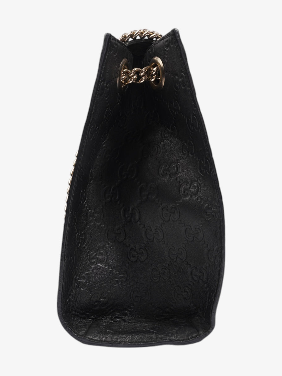 Gucci Emily Guccissima Chain Black Calfskin Leather Image 5