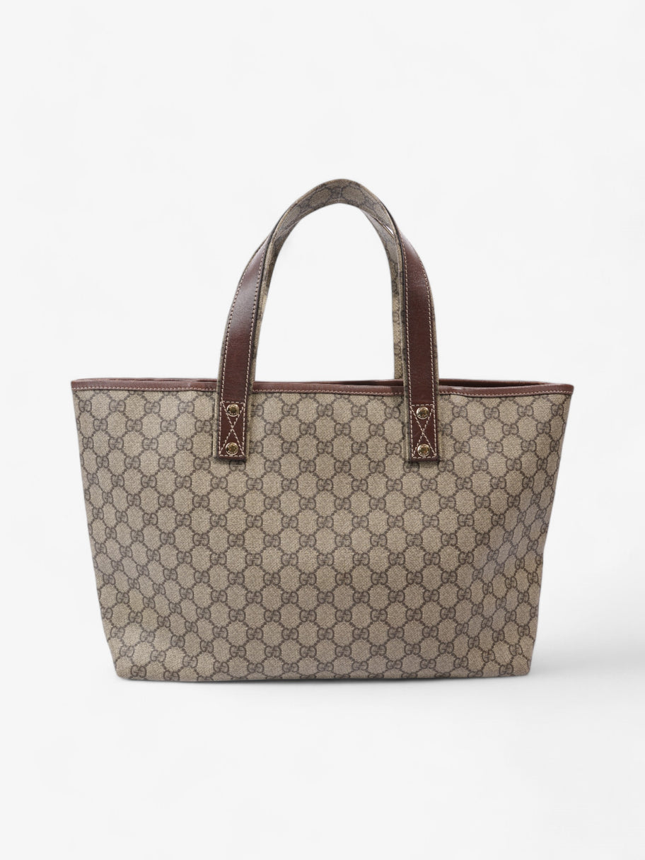 Gucci GG Tote Bag GG Supreme / Brown Coated Canvas Image 4