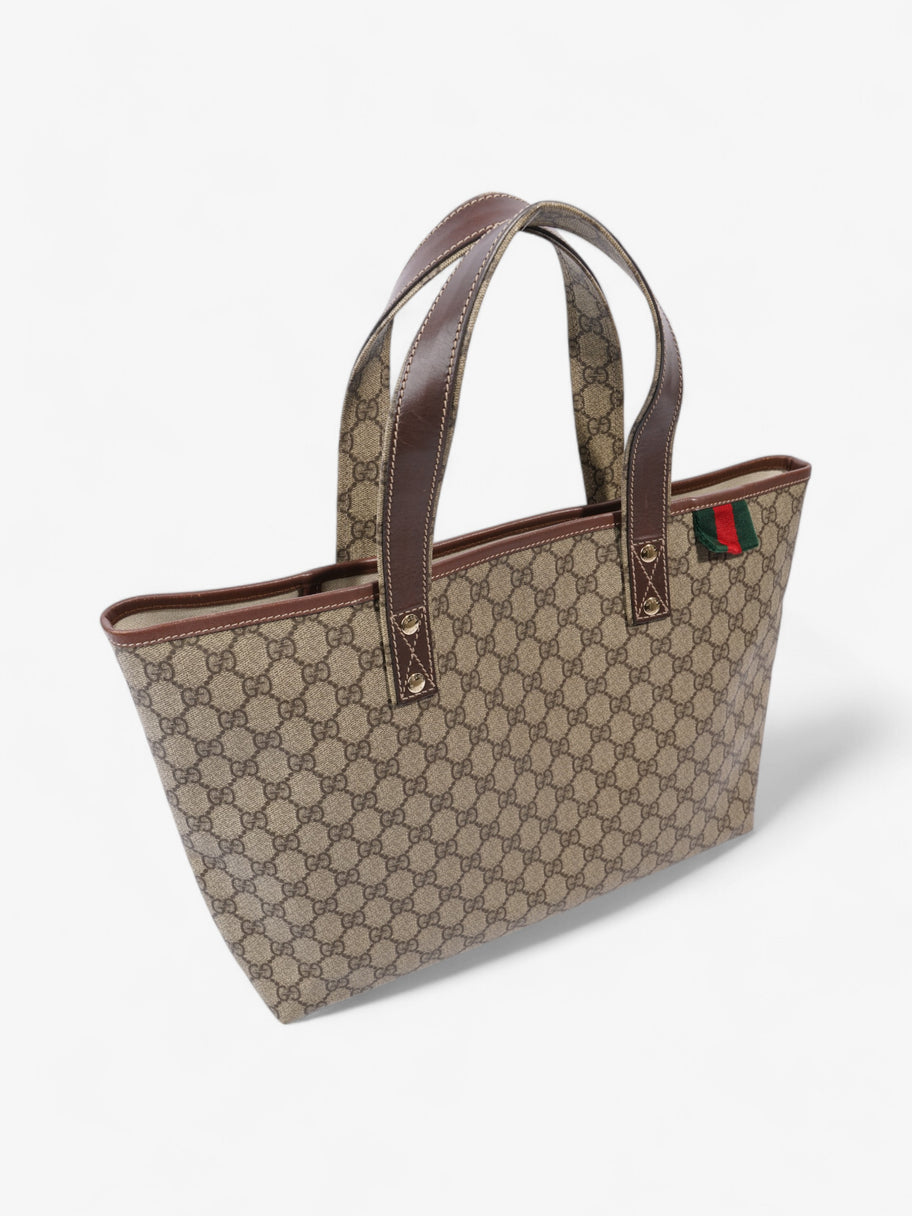 Gucci GG Tote Bag GG Supreme / Brown Coated Canvas Image 7