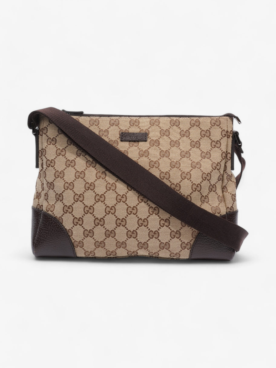 Gucci GG Canvas Messenger Brown  Canvas Image 1