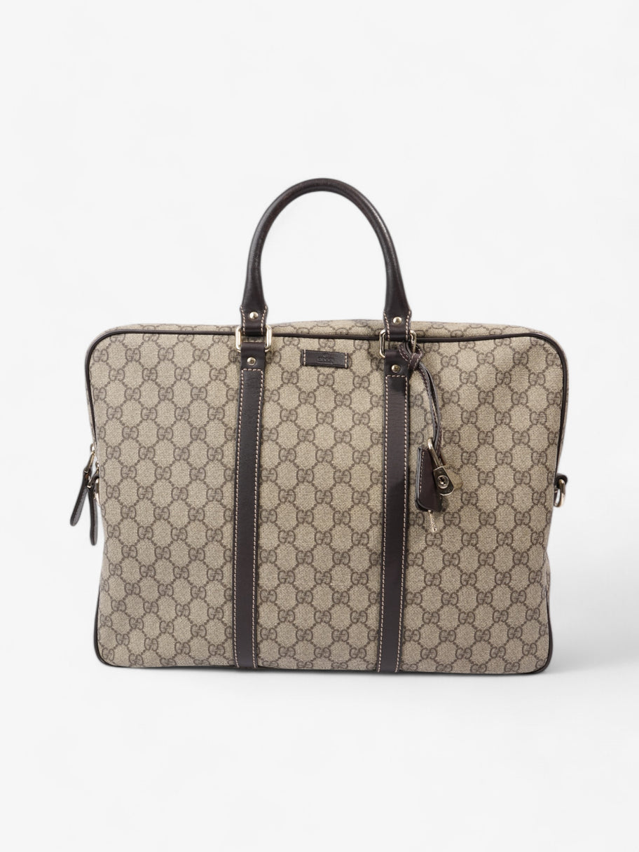 Gucci GG Business Bag GG Supreme / Brown Coated Canvas Image 1