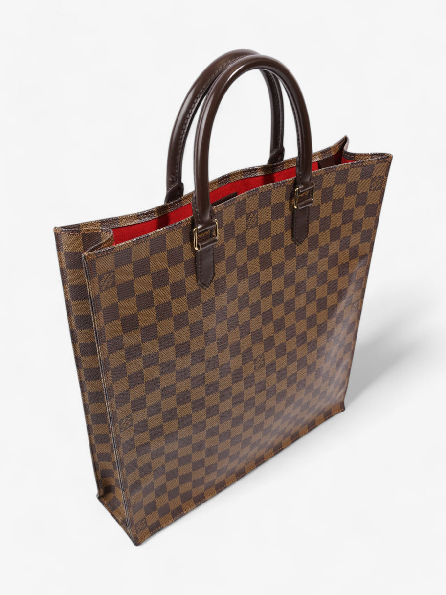 Louis Vuitton Sac Plat Tote Bag Damier Ebene Coated Canvas Image 7