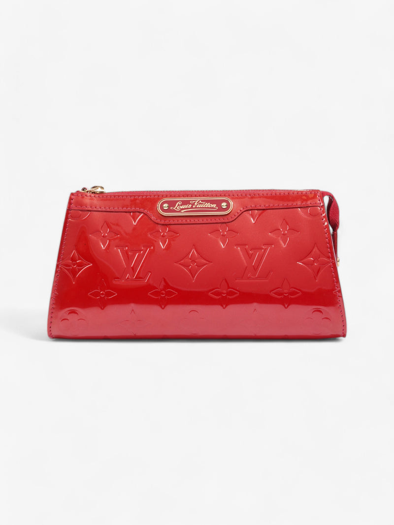  Louis Vuitton Trousse Cosmetic Pouch Monogram Vernis / Red Vernis Leather