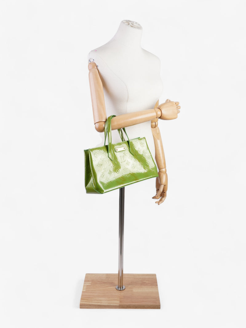  Louis Vuitton Wilshire Monogram Vernis / Green Vernis Leather PM