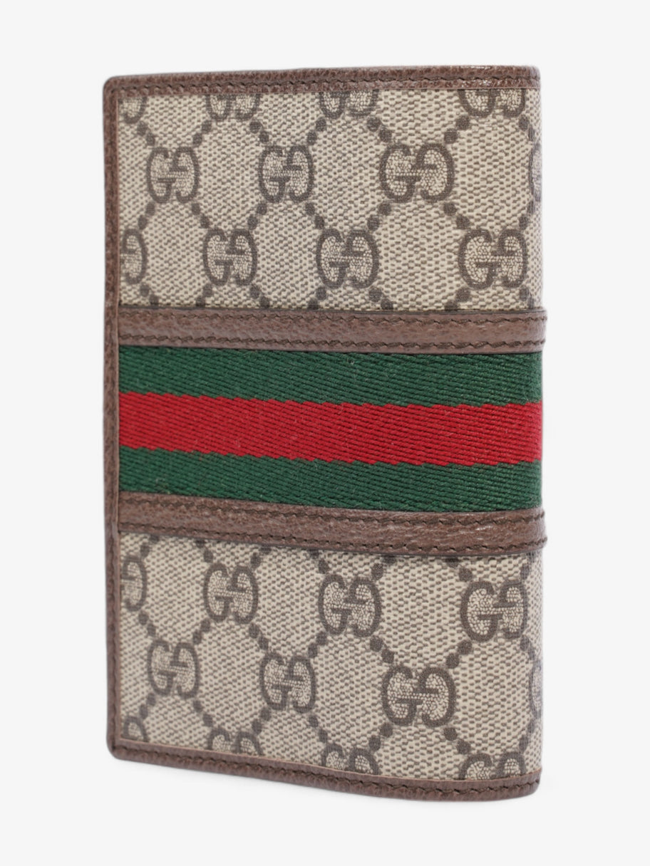 Gucci Ophidia GG Card Case GG Supreme / Red / Green Coated Canvas Image 3