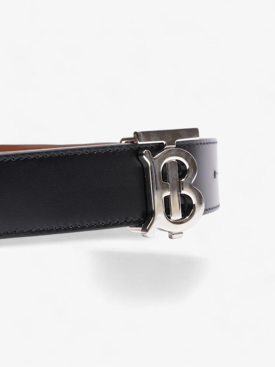 Burberry TB Reversible Belt Black / Brown Leather S Image 3