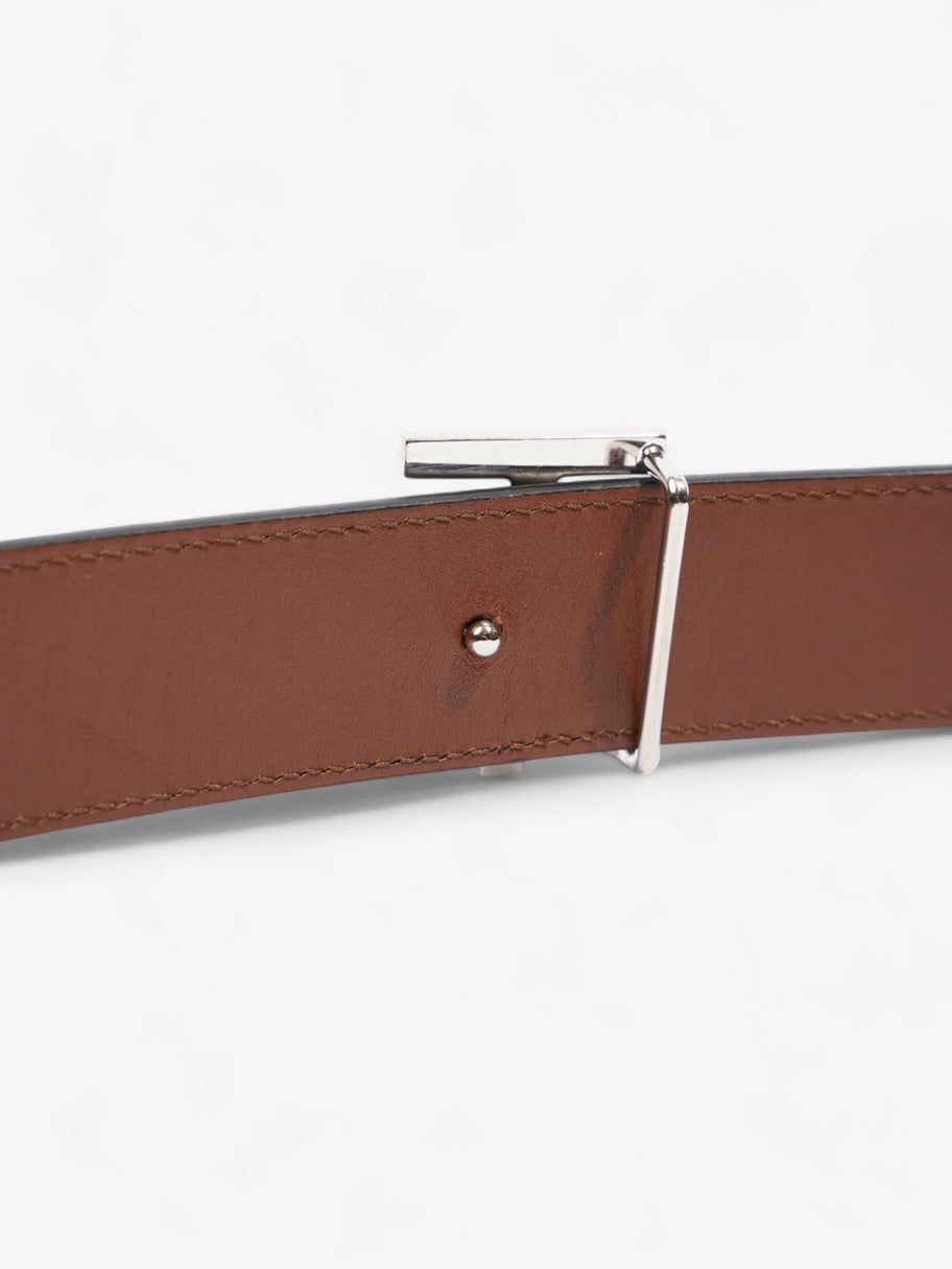 Burberry TB Reversible Belt Black / Brown Leather S Image 4