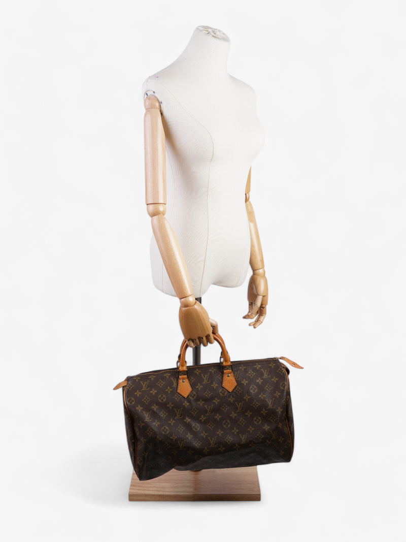  Louis Vuitton Speedy Bandouliere 40 Monogram / Brown Coated Canvas 40