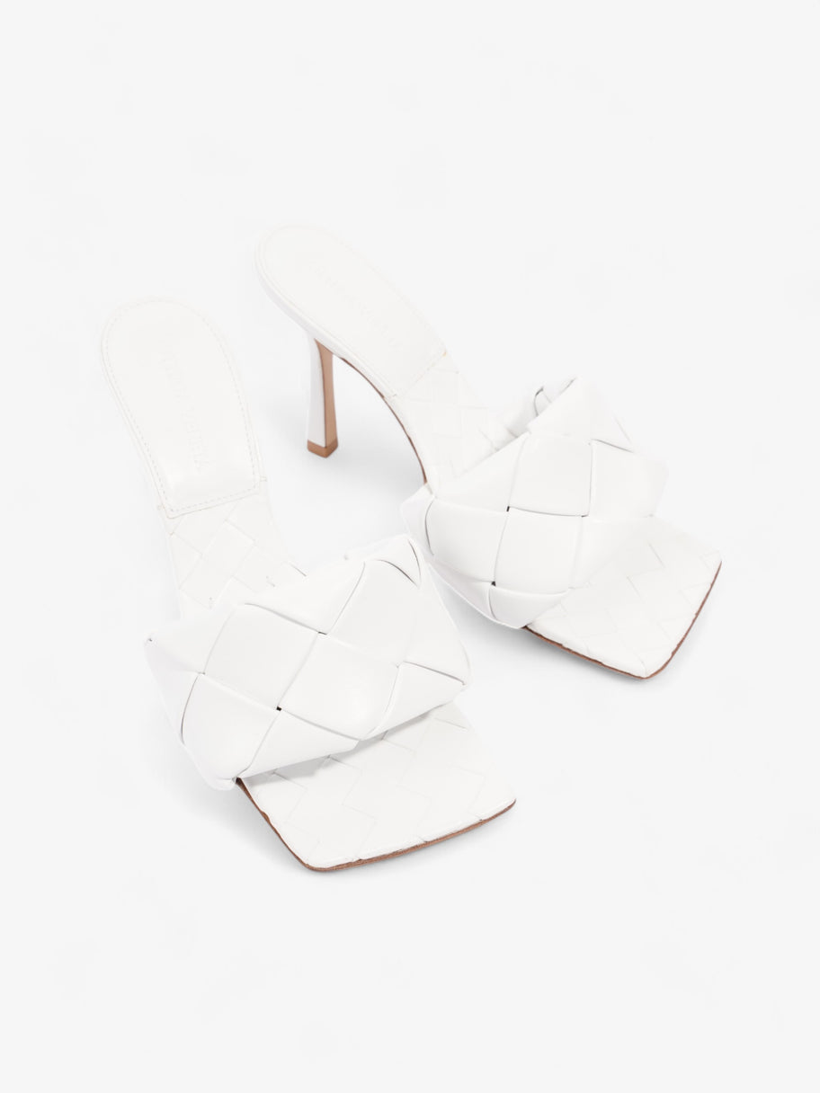 Bottega Veneta Lido Mules 100 White Leather EU 37.5 UK 4.5 Image 2