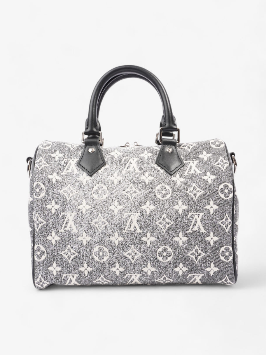 Louis Vuitton Speedy Bandoulière Black Monogram Denim 25 Image 4