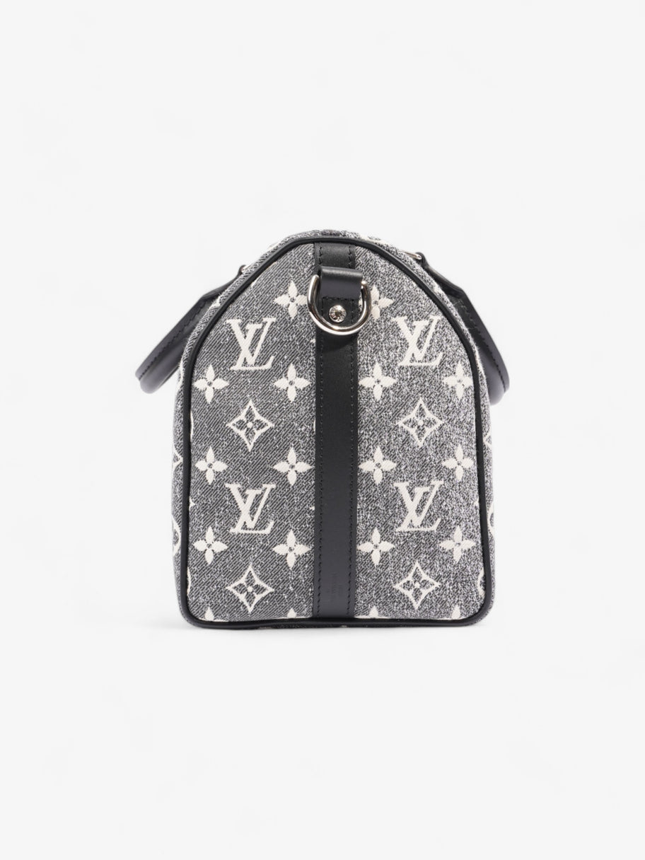 Louis Vuitton Speedy Bandoulière Black Monogram Denim 25 Image 5