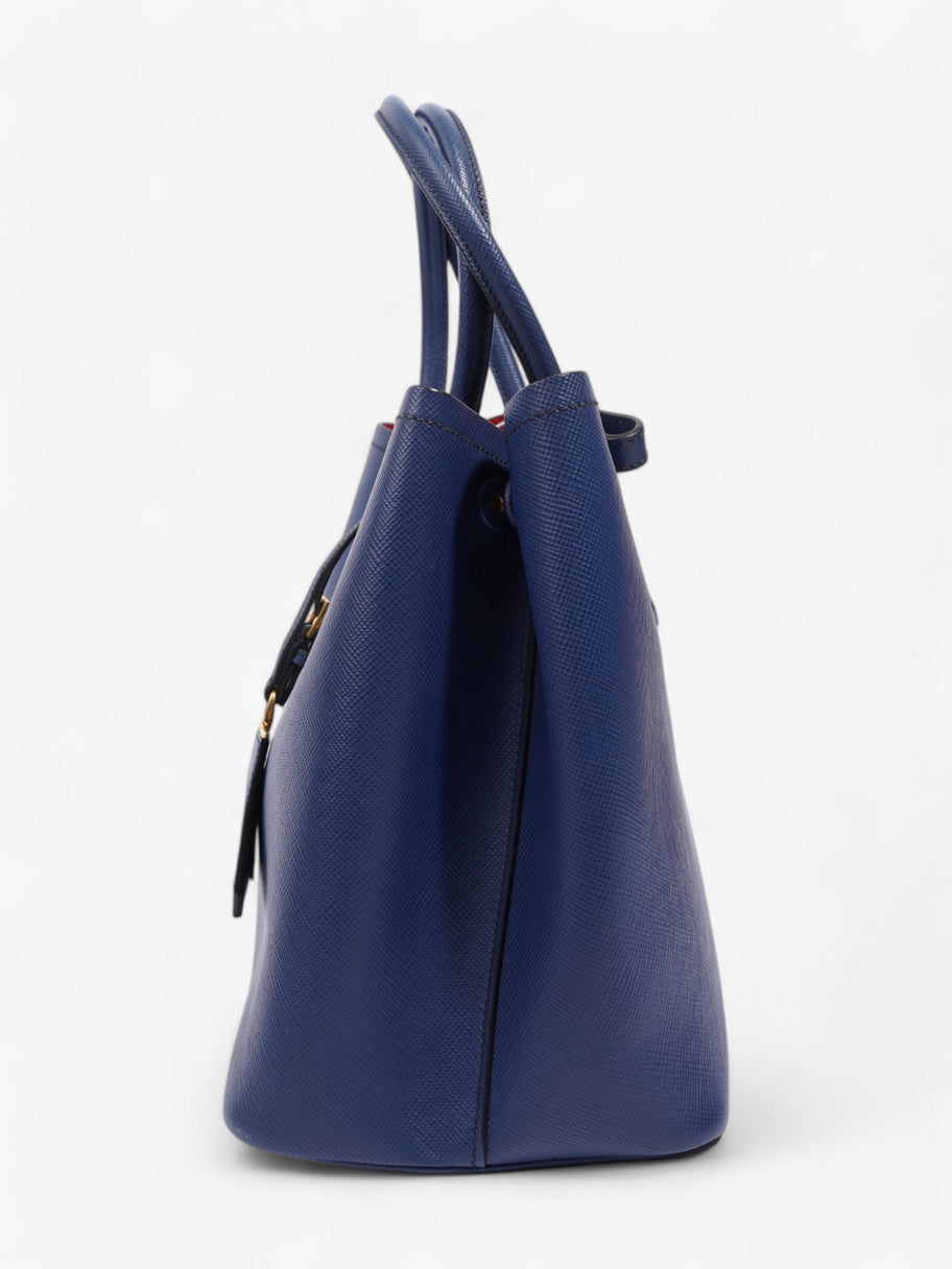 Prada Galleria Tote Blue Saffiano Leather Large Image 3