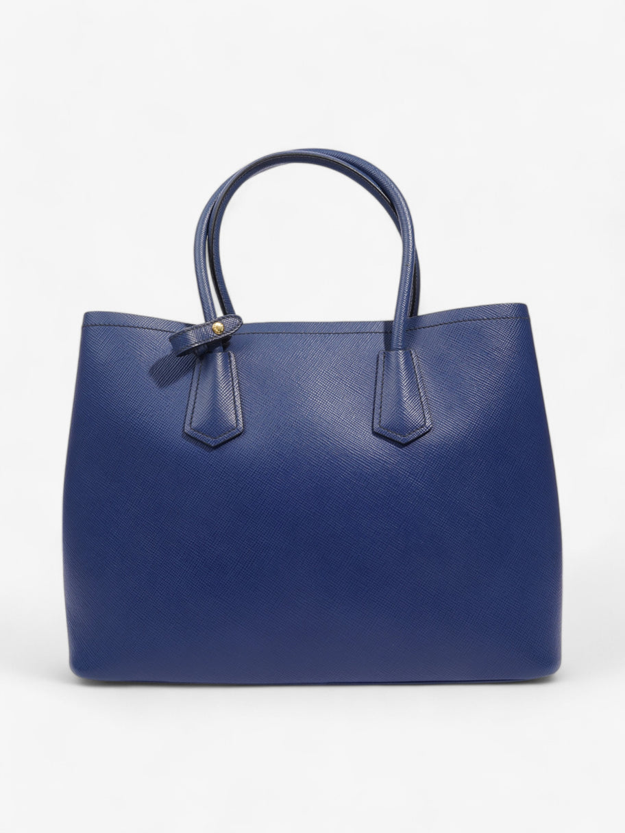 Prada Galleria Tote Blue Saffiano Leather Large Image 4