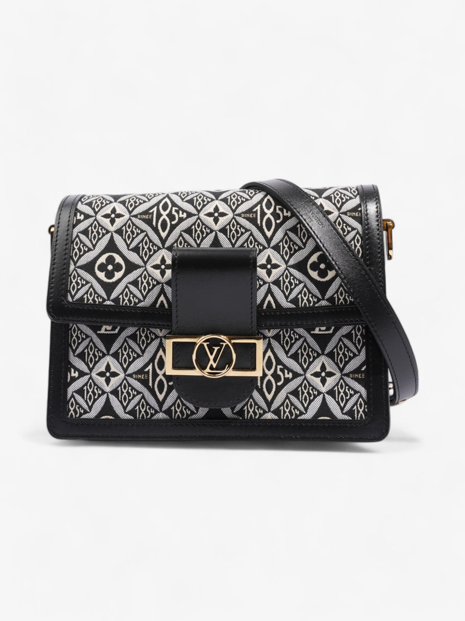 Louis Vuitton Dauphine Black / White Canvas MM Image 1