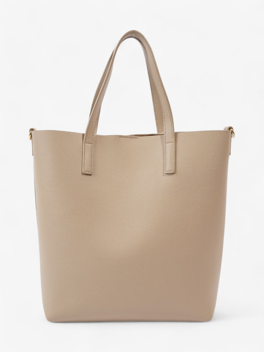 Saint Laurent Shopping Bag Dark Beige Calfskin Leather Toy Image 4