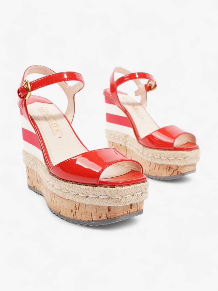 Prada Red Wedges 120 Red Patent Leather EU 36.5 UK 3.5 Image 2