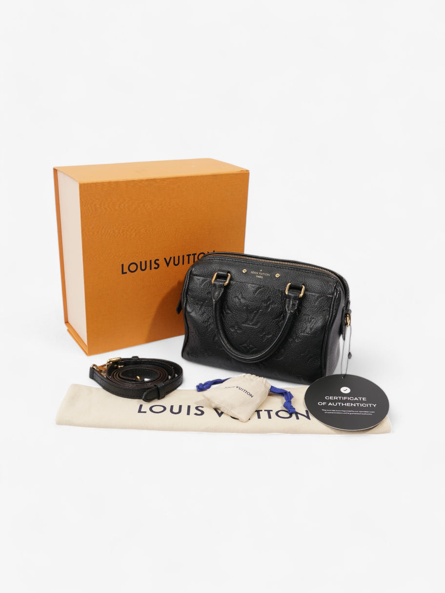 Louis Vuitton Speedy Bandoulière Monogram Empreinte / Black Empreinte Leather 20 Image 10