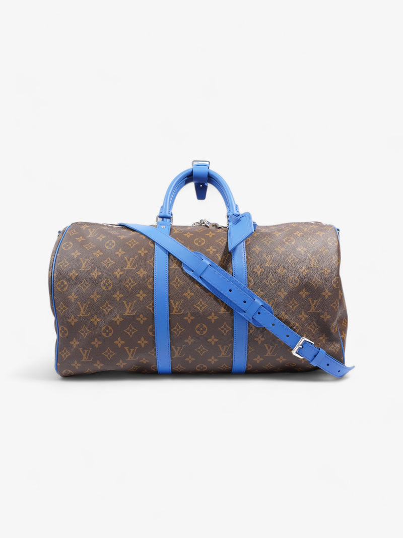  Louis Vuitton Keepall Bandoulière 50 Monogram / Blue Coated Canvas