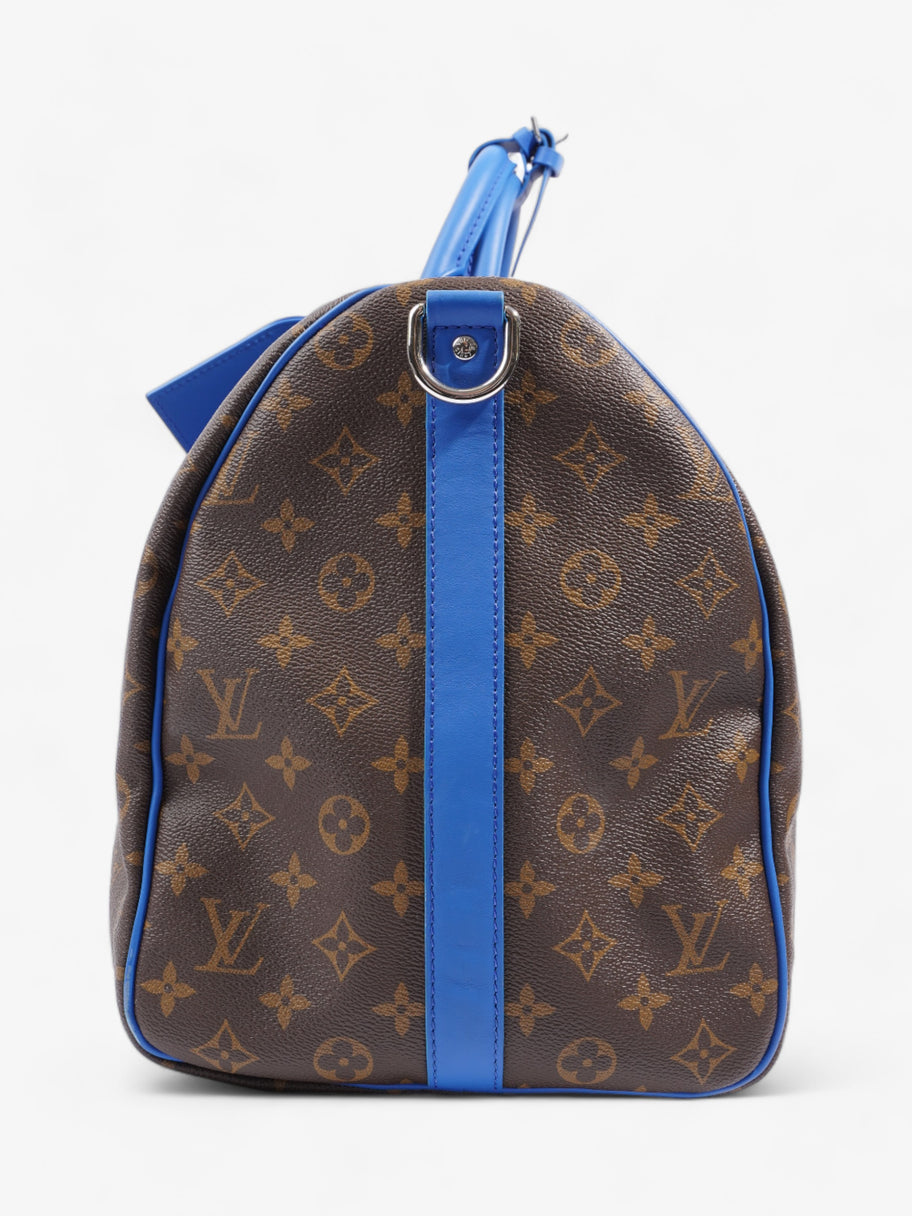 Louis Vuitton Keepall Bandoulière 50 Monogram / Blue Coated Canvas Image 3