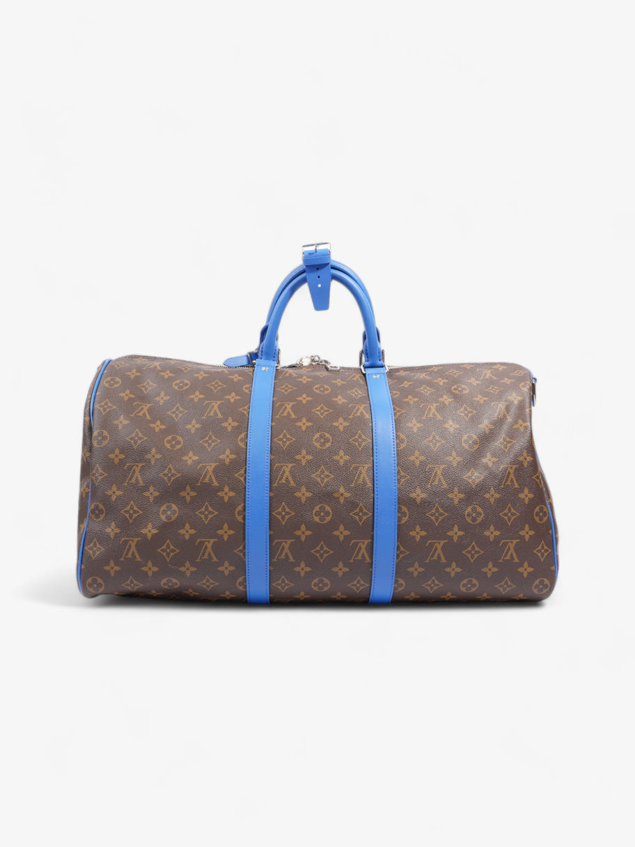 Louis Vuitton Keepall Bandoulière 50 Monogram / Blue Coated Canvas Image 4