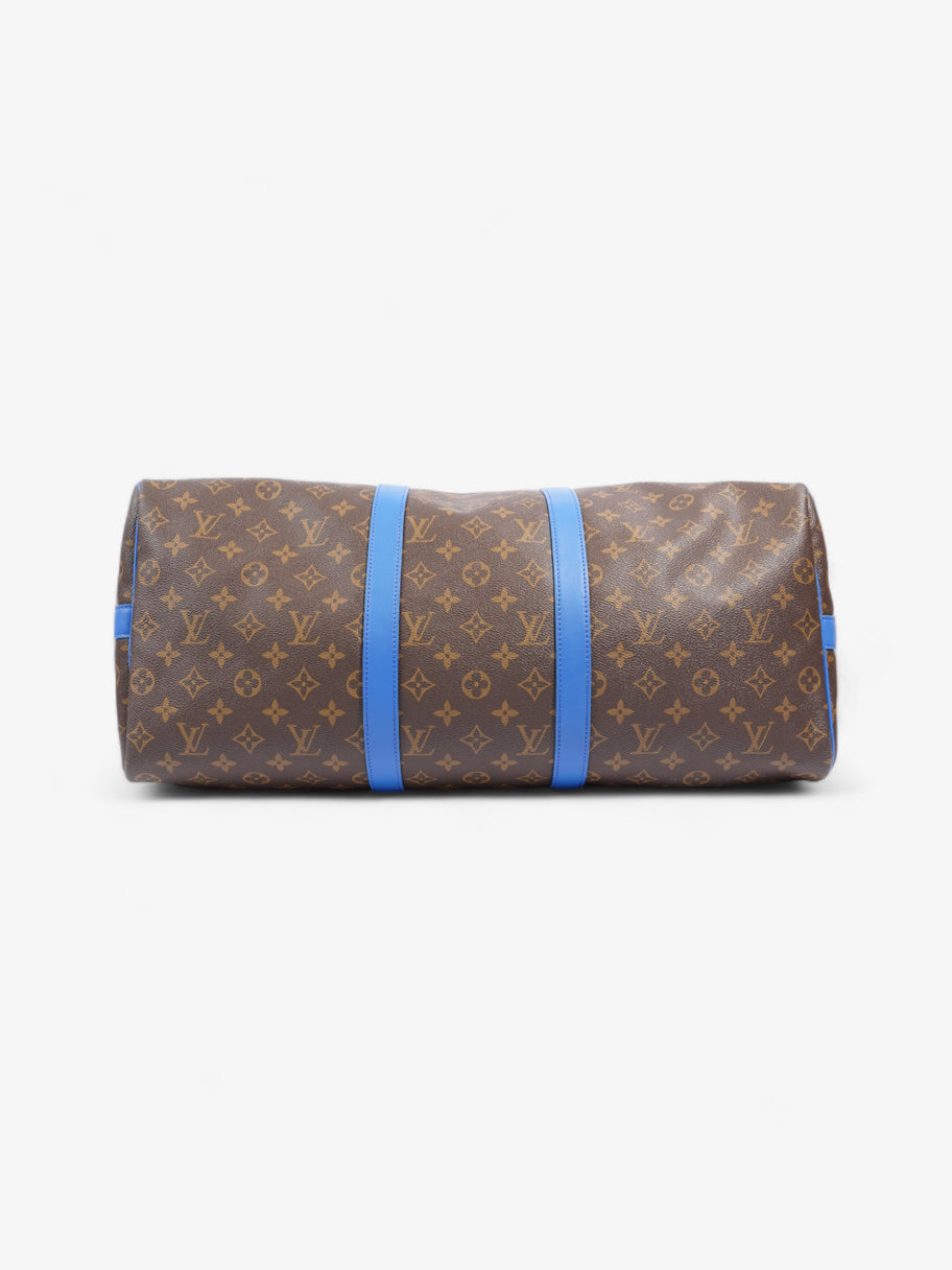 Louis Vuitton Keepall Bandoulière 50 Monogram / Blue Coated Canvas Image 6