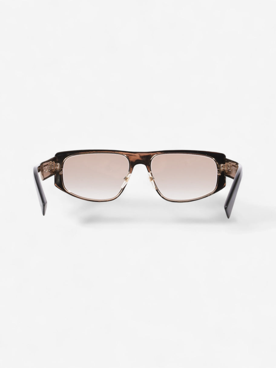 Givenchy Cut Out Sunglasses Gold / Black Acetate 145mm Image 3