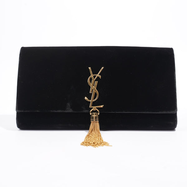 Ysl velvet clutch bag hot sale