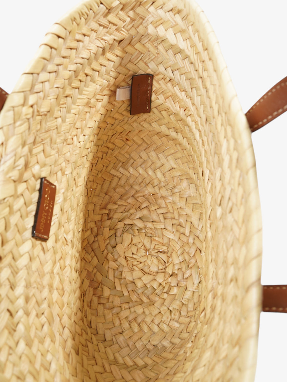 Jimmy Choo Macy Brown / Natural Raffia Small Image 9