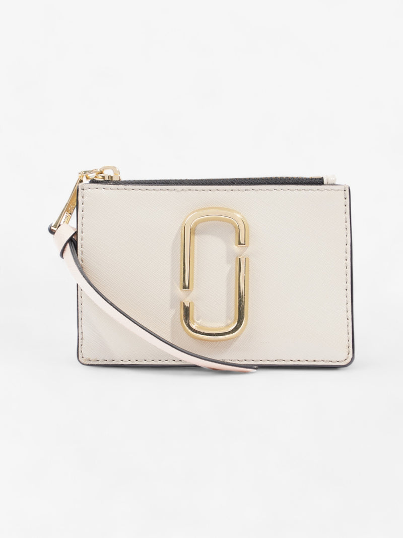  Marc Jacobs Top Zip Multi wallet Beige / Light Pink Saffiano Leather