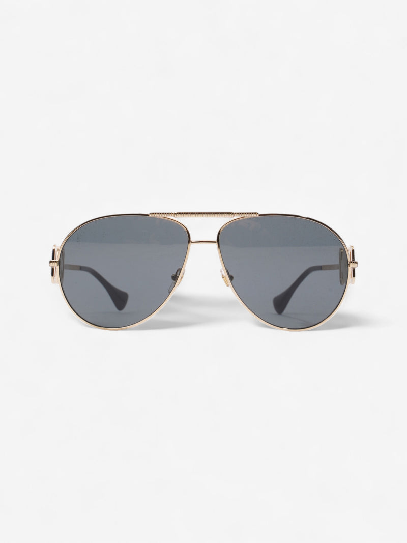  Versace Medusa Aviator Black / Gold Base Metal 145mm