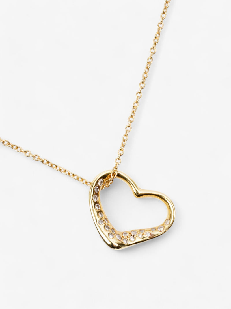  Tiffany and Co Open Heart 22 Diamond Gold 18ct Gold