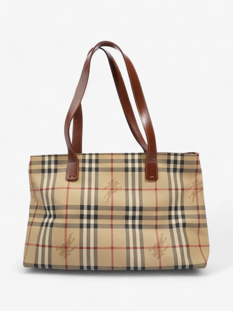  Tote Haymarket Check Coated Canvas